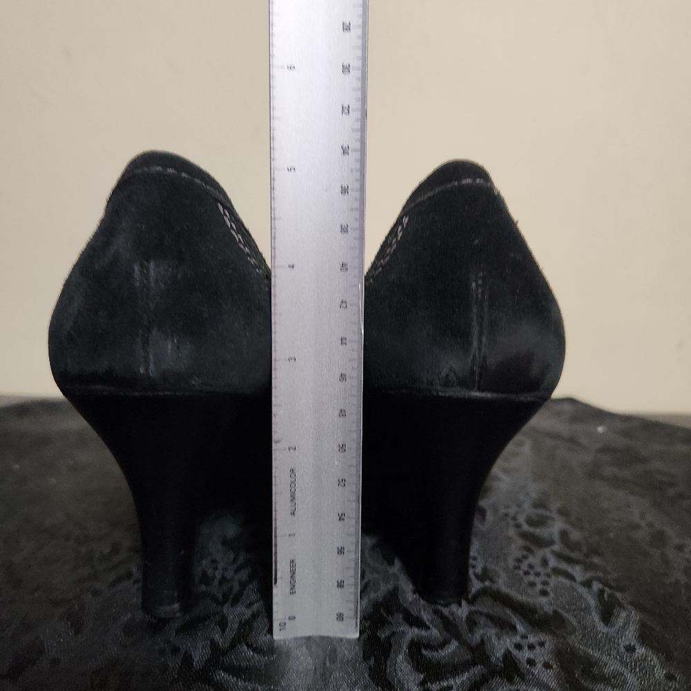 Talbots Suede Heeled Loafers - Picture 8 of 8